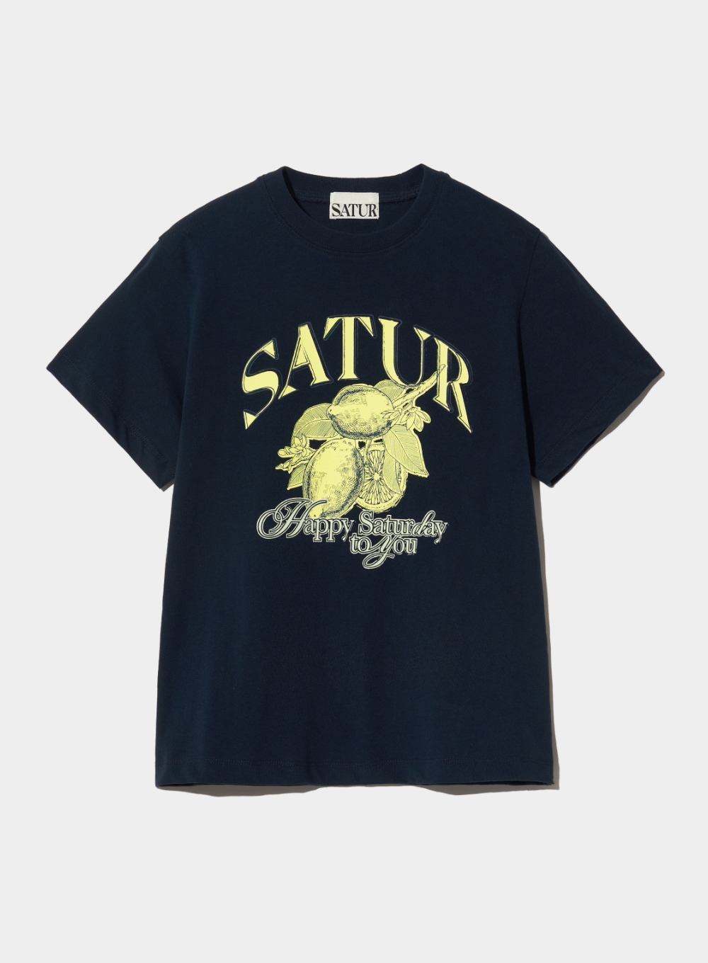 (W) Citron Summer Graphic T-Shirt - Sunset Navy