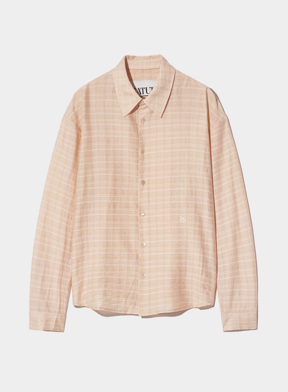 [5,000원 쿠폰] Natural Sheer Shirt - Peach Pink