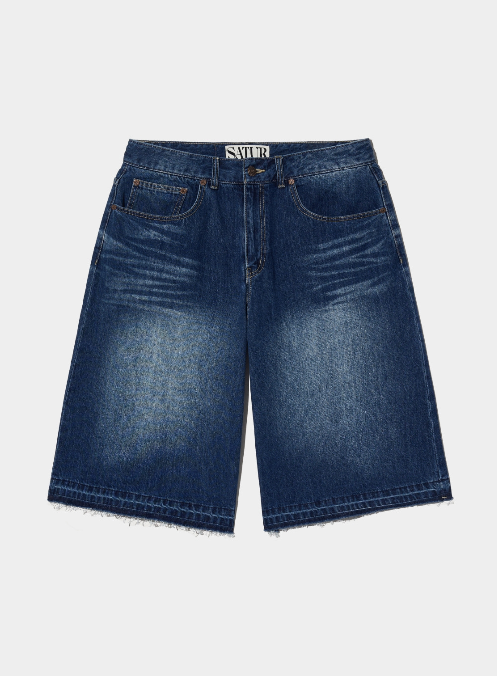 [5,000원 쿠폰] Gabon Denim Bermuda Pants - Indigo Blue