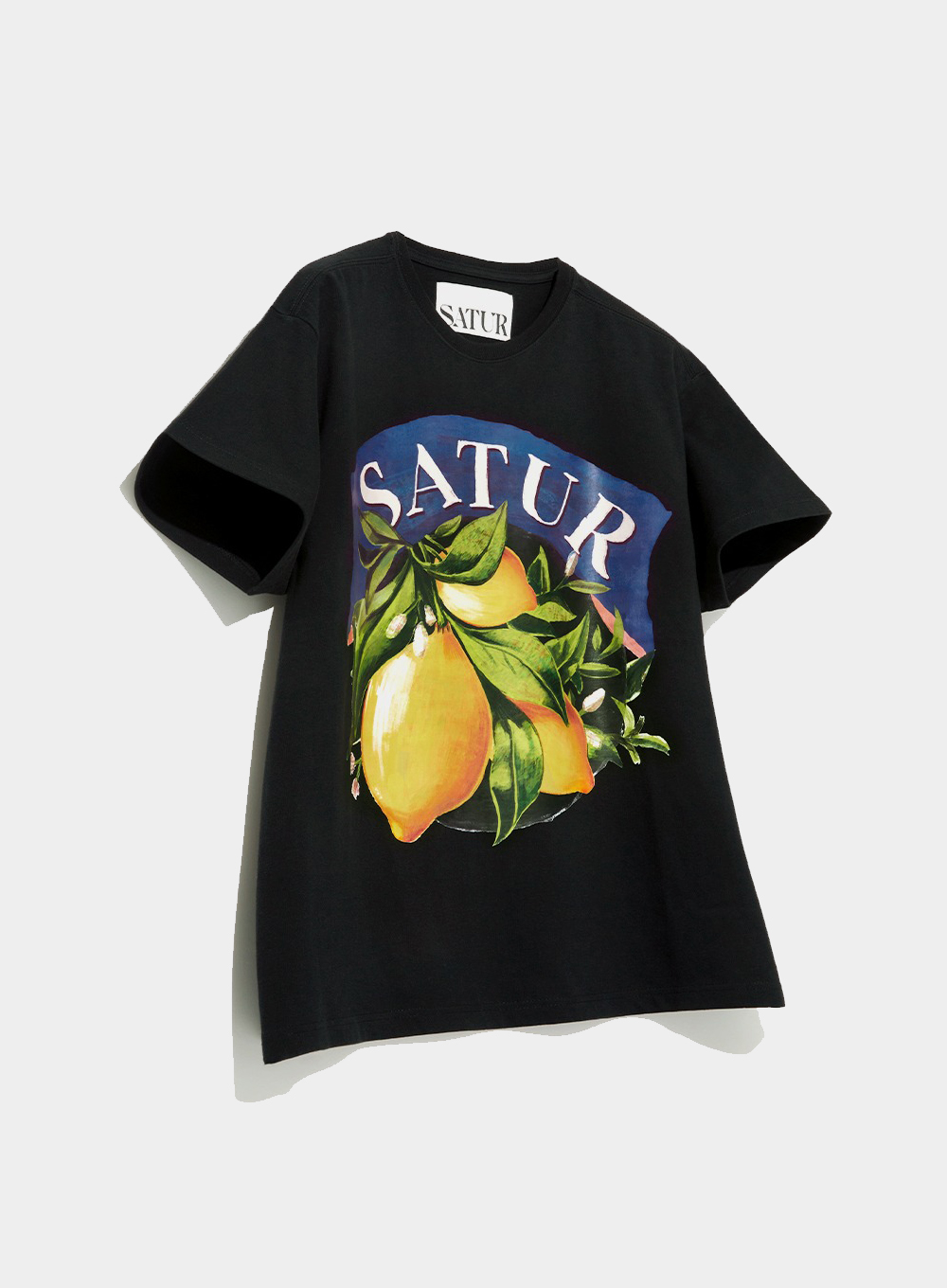 Capri Citron Retro Summer Graphic T-Shirts - Classic Black