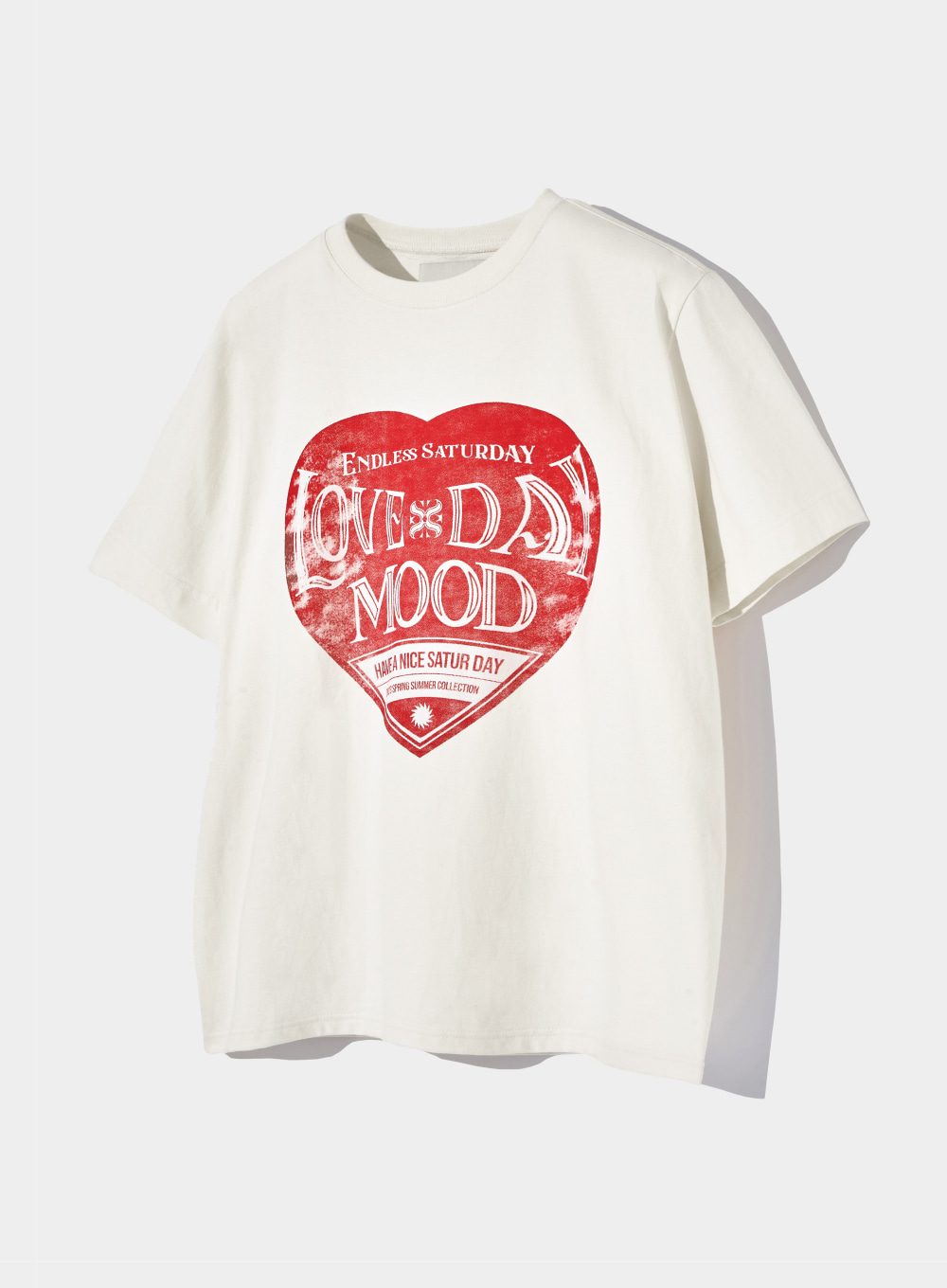 Saturday Retro Mood Graphic T-Shirts - Vintage Red