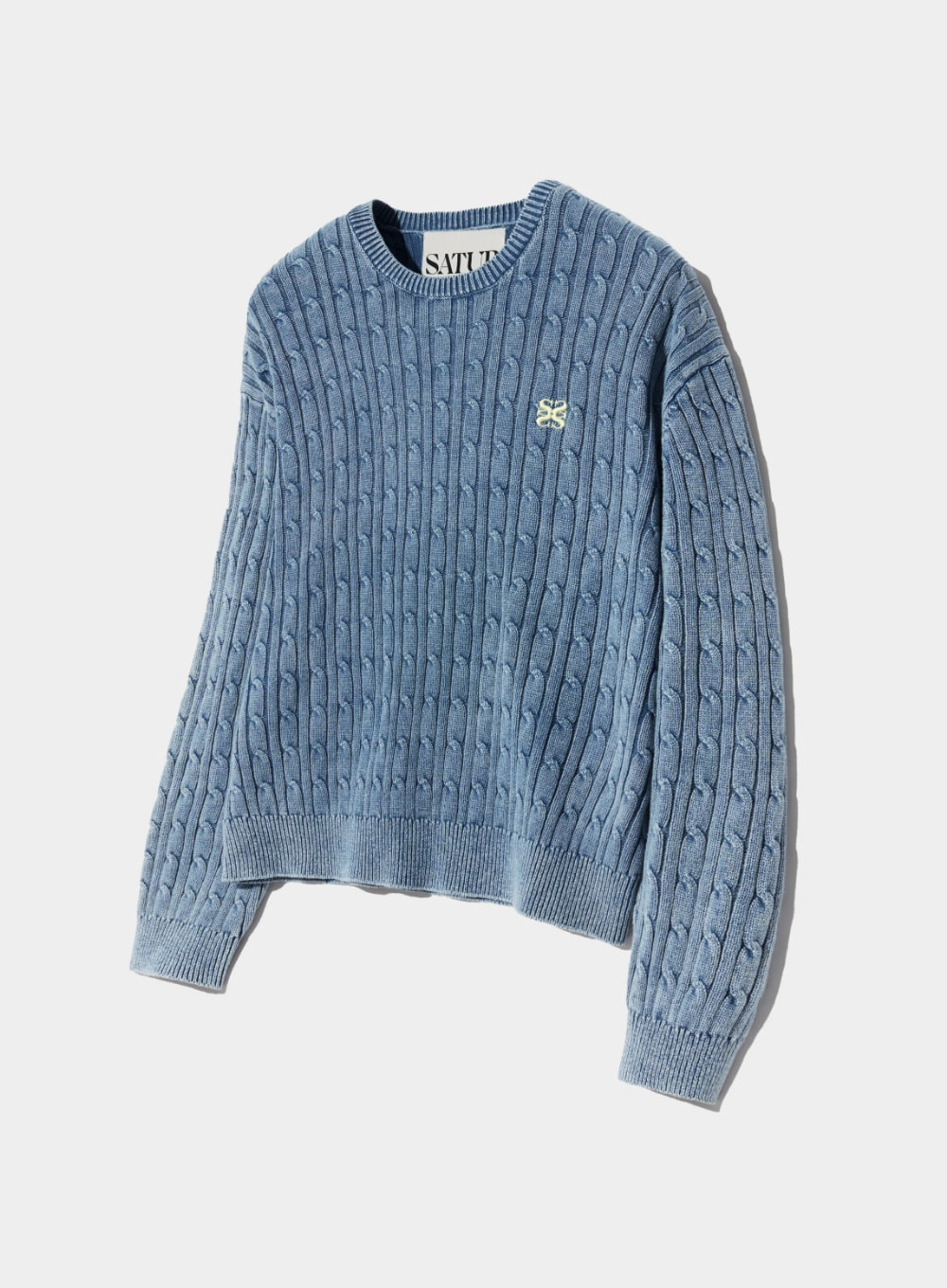Classic Dyed Cable Knit - Midnight Blue