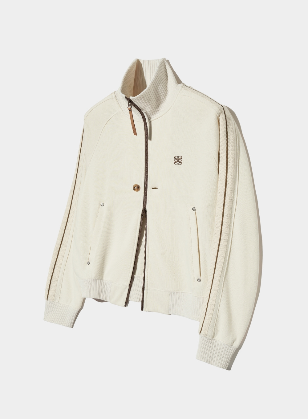 Lawton All Day Track Zip-Up Jacket - Resort Cream