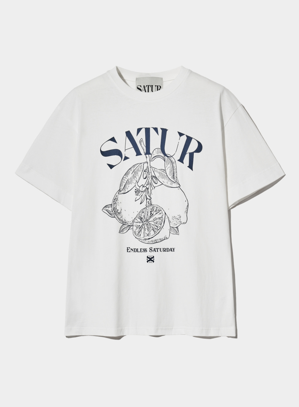 [6월 7일 예약배송] Capri Citron Drawing Summer Graphic T-Shirts - Resort Ivory