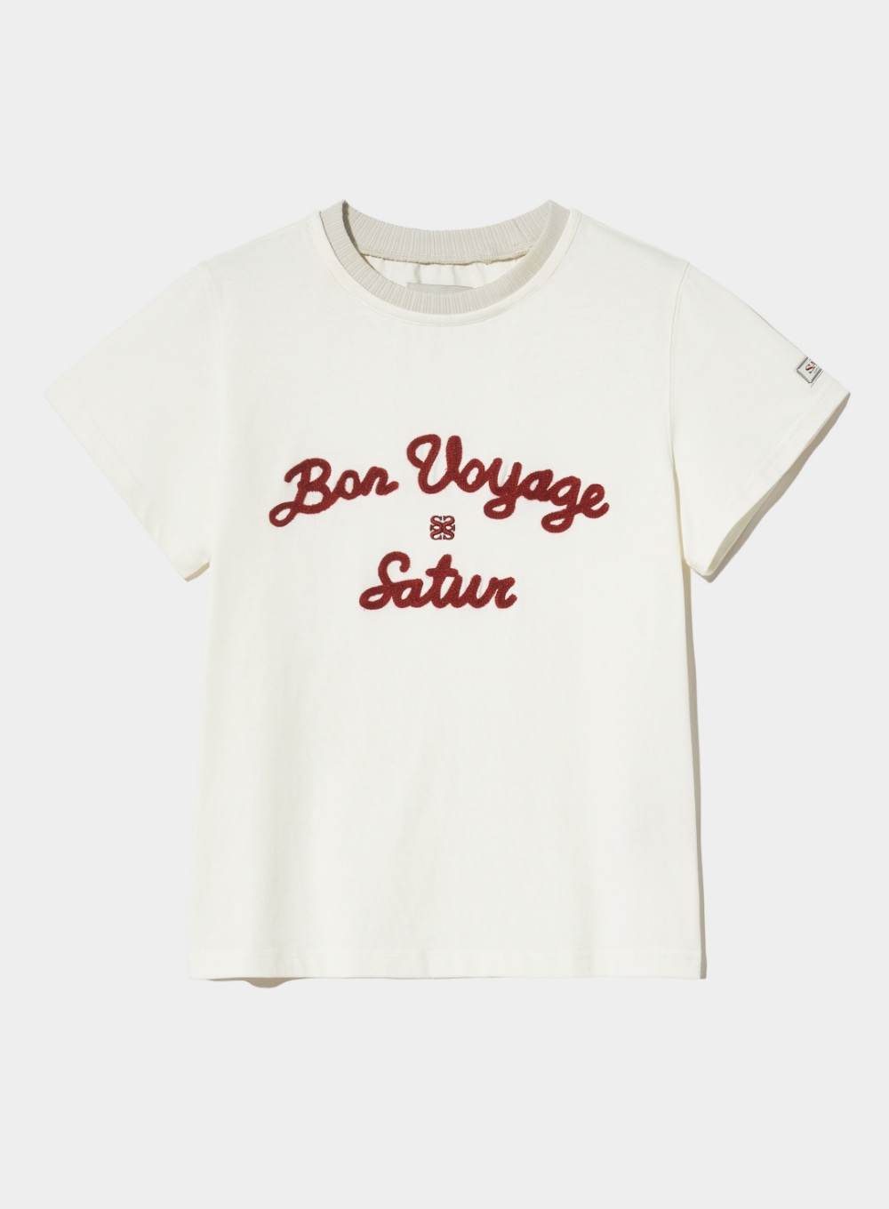 [5월 7일 예약배송] (W) Satur Logo Voyage T-Shirts - Period Red