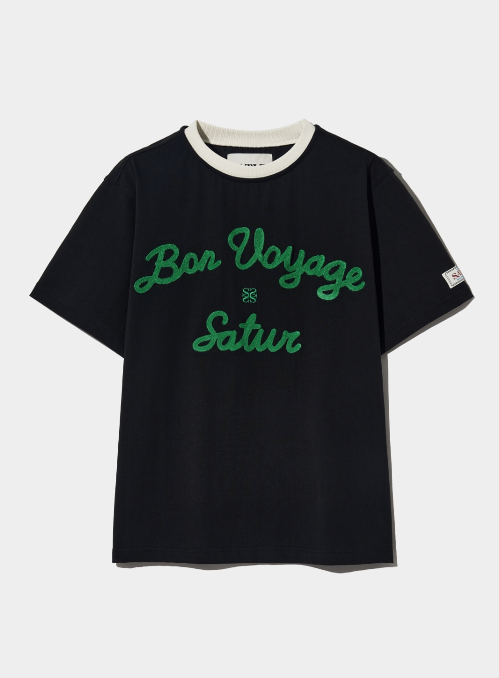 [익스클루시브] Satur Logo Voyage T-Shirts - Black Green