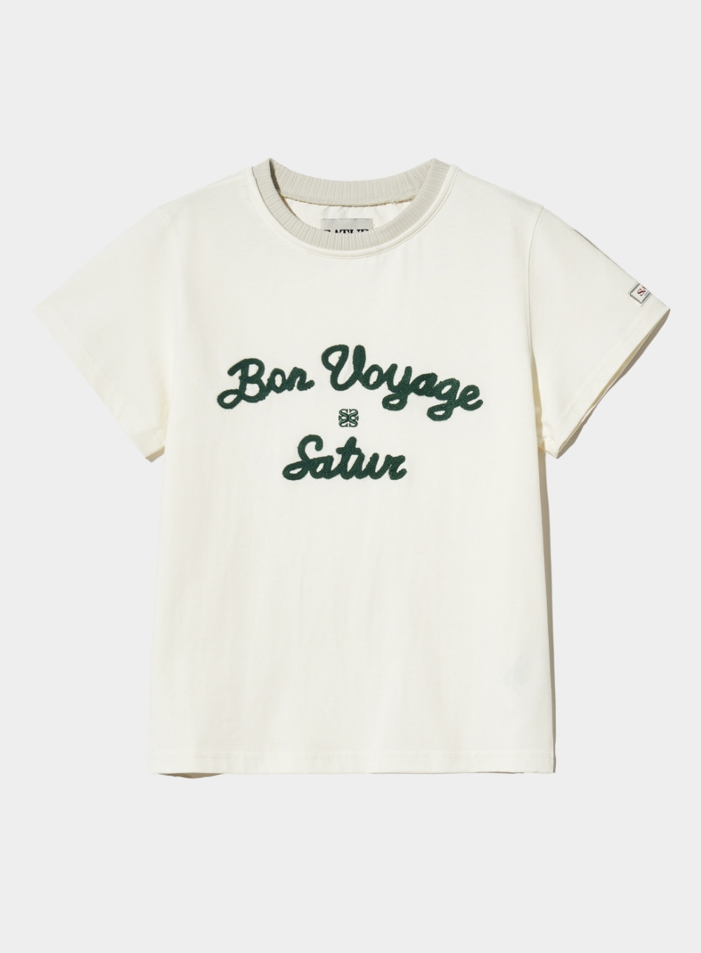 [5월 7일 예약배송] (W) Satur Logo Voyage T-Shirts - Pine Green