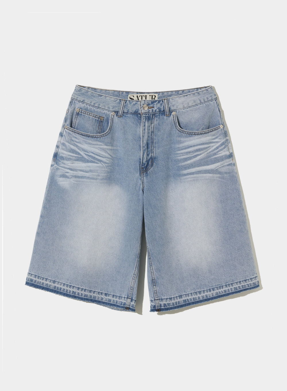[5,000원 쿠폰] Gabon Denim Bermuda Pants - Light Blue
