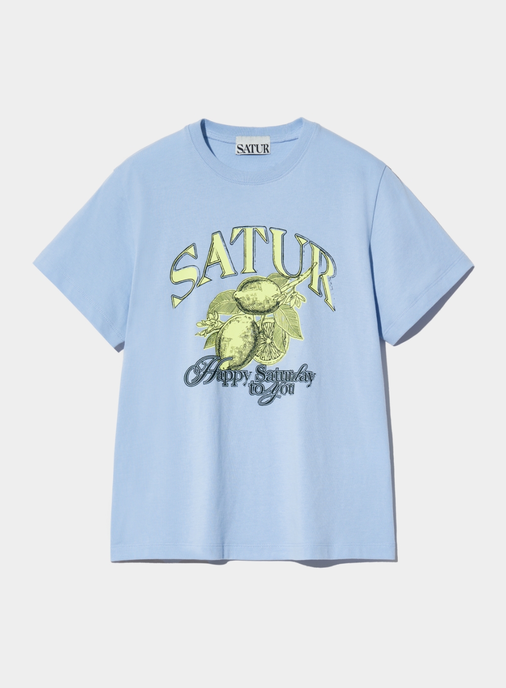 (W) Citron Summer Graphic T-Shirt - Light Blue